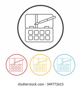 Palette line icon