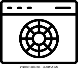 Palette Line Icon Vector Design