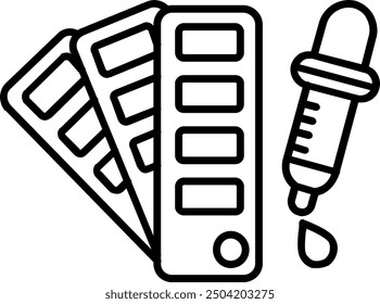 Palette Line vector Icon Design