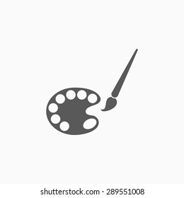 palette and paintbrush icon