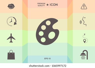 Palette for paints