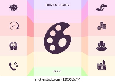 Palette for paints