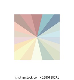 
A palette of pastel colors. vector