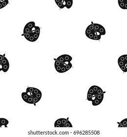 Palette pattern repeat seamless in black color for any design. Vector geometric illustration