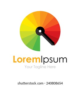 Palette spectrum search red element icon for business logo
