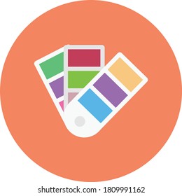 palette vector flat color icon 