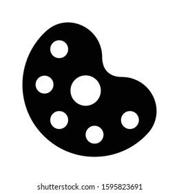 palette vector glyph flat icon 