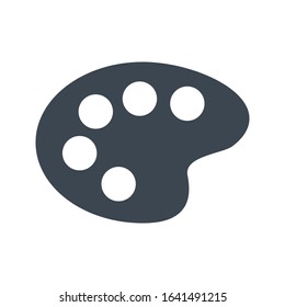 palette vector glyph flat icon 