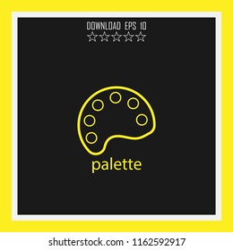 palette vector icon