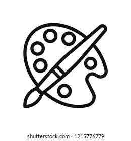 Palette vector icon
