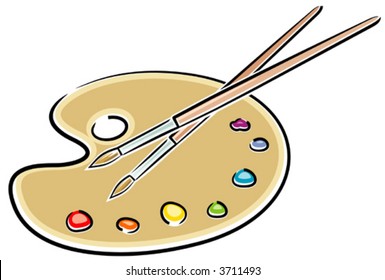 Artist’s Palette (Vector Illustration)