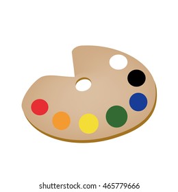 palette vector image illustration