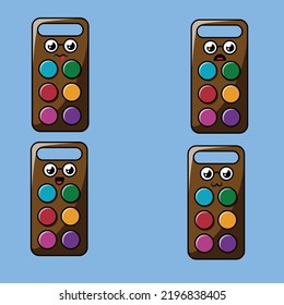 Palette vector set is a vector cartoon, cute doodle with a school theme.
Perfect for designing t-shirts, merchandise, stickers, logos, emojis, etc.
