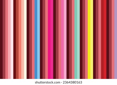 paletas de diferentes matices y tipo de color marrón en rayas verticales, paletas de color marrón ilustración vectorial.