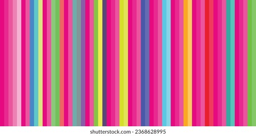 palettes of different shades and type of magenta color in vertical stripes, palettes of magenta color vector illustration.