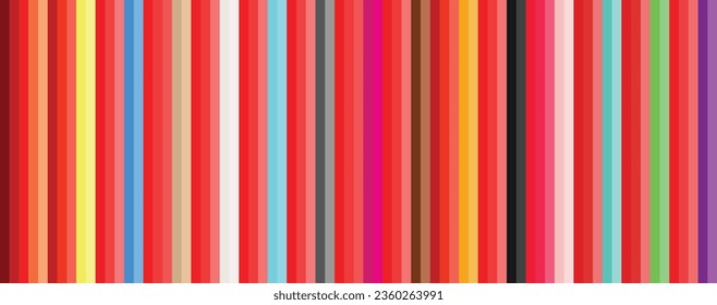 paletas de diferentes matices y tipo de color rojo en franjas verticales, paletas de color rojo ilustrador vectorial.