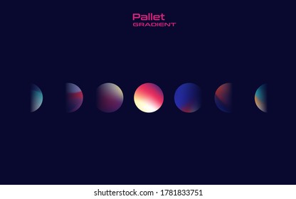 palettes gradient vector background object