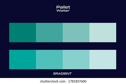 palettes gradient water vector background object