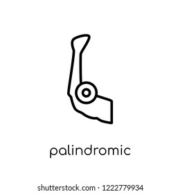 Palindromic rheumatism icon. Trendy modern flat linear vector Palindromic rheumatism icon on white background from thin line Diseases collection, editable outline stroke vector illustration