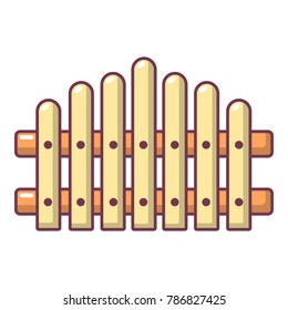 Palisade icon. Cartoon illustration of palisade vector icon for web