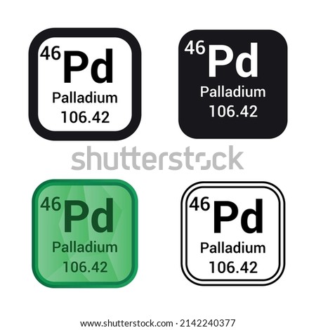 Palladium chemical element periodic table