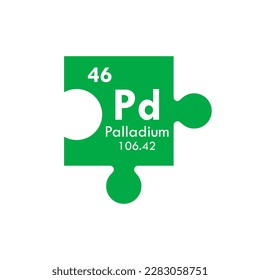 palladium icon set. vector template illustration  for web design