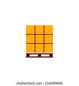 Palette mit Kästchen Symbol. Clip-Art-Bild einzeln auf weißem Hintergrund