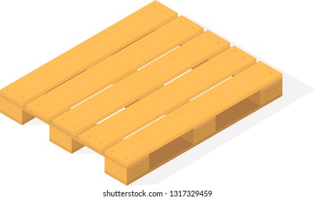 Pallet flat transport structure, which supports goods in a stable fashion while being lifted by a forklift.