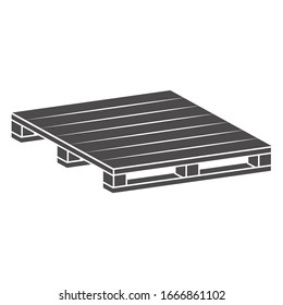 Pallet icon in a flat style.Vector illustration.