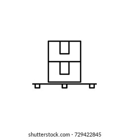 Pallet icon on White background