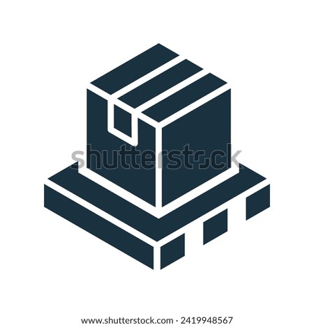 Pallet icon on white background.