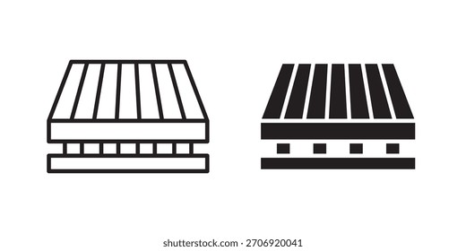Pallet icon, outline style icon for web site or mobile app, vector graphics