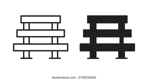 Pallet icon set. minimal logotype web element pack.
