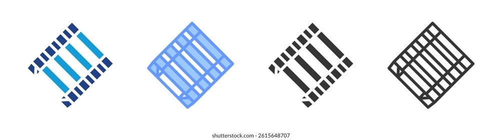 Pallet icon set multiple style collection