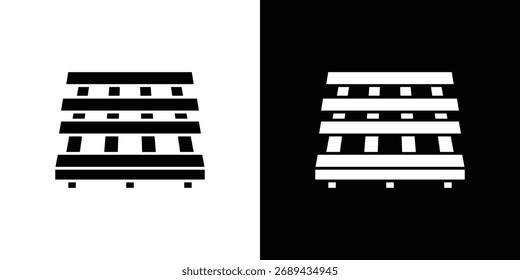 Pallet icon simple illustration in flat design