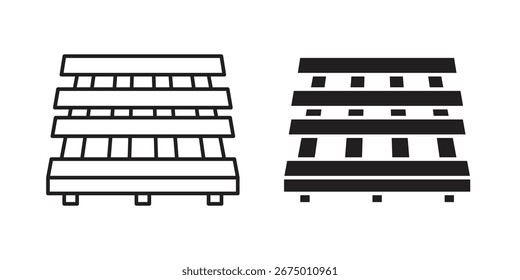 Pallet icon vector design, perfect for website ui designs