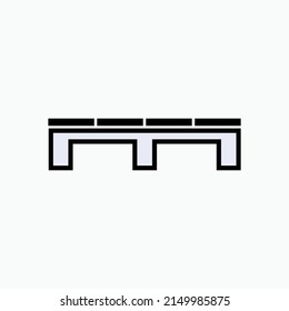 Palettensymbol. Lagerhaus, Symbol für Bauelemente - Vektorgrafik.