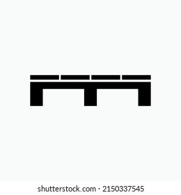 Pallet Icon. Warehouse, Package Element Symbol in Glyph Style - Vector.