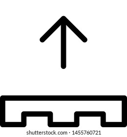 Pallet up indication for material handling instruction
