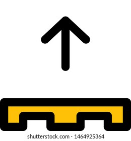 Pallet up indication for material handling instruction