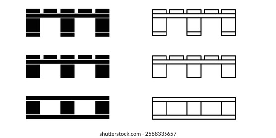 Pallet pan or pallet tray. Wooden Europalette. Cartoon Euro palette. Palettes pile. A pallet is a loading platform for goods that is suitable for moving with forklifts.