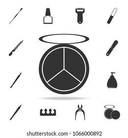 pallet of shadows icon. Detailed set of Beauty salon icons. Premium quality graphic design icon. One of the collection icons for websites, web design, mobile app on white background