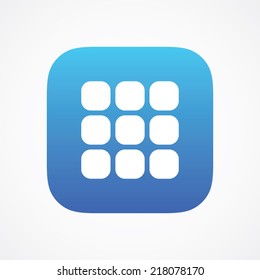 Pallet thumbnails icon button, vector illustration. Simple flat metro design style. esp10