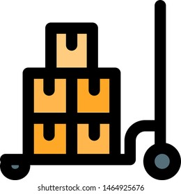 Pallet Truck Industrial Airport Material Handling Stock Vector (Royalty ...