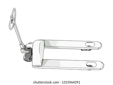 pallet truck vector