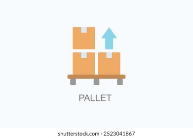 Icono de Vector de paleta o ilustración de logotipo