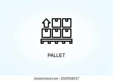 Pallet Vector Or Logo Sign Symbol Illustration