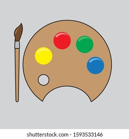pallete color icon design vector