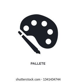 pallete isolated icon. simple element illustration from construction concept icons. pallete editable logo sign symbol design on white background. can be use for web and mobile