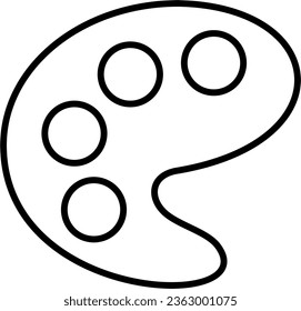 Pallete Sign, Pallete Vector Icon